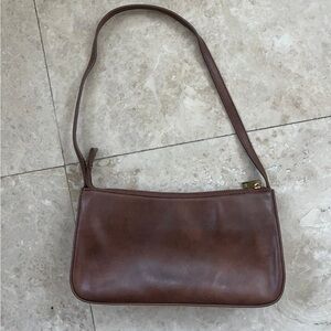 Brandy Melville Brown Leather Shoulder Purse